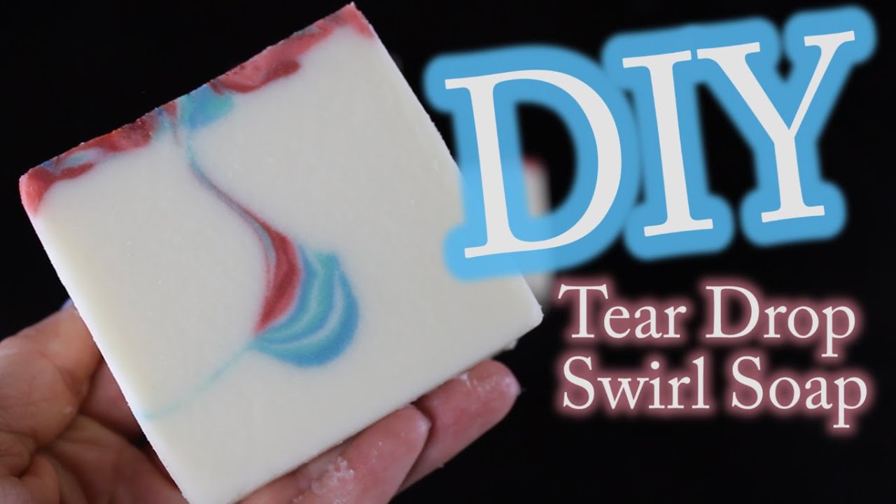DIY Cold Processed Soap Teardrop Soap Technique