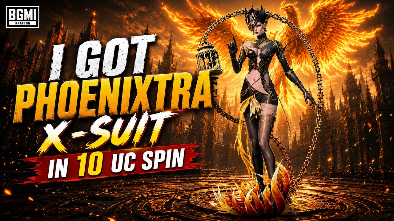 I got Phoenixtra X suit in 10 Uc Daily Spin in BGMI  🔥🔥🔥