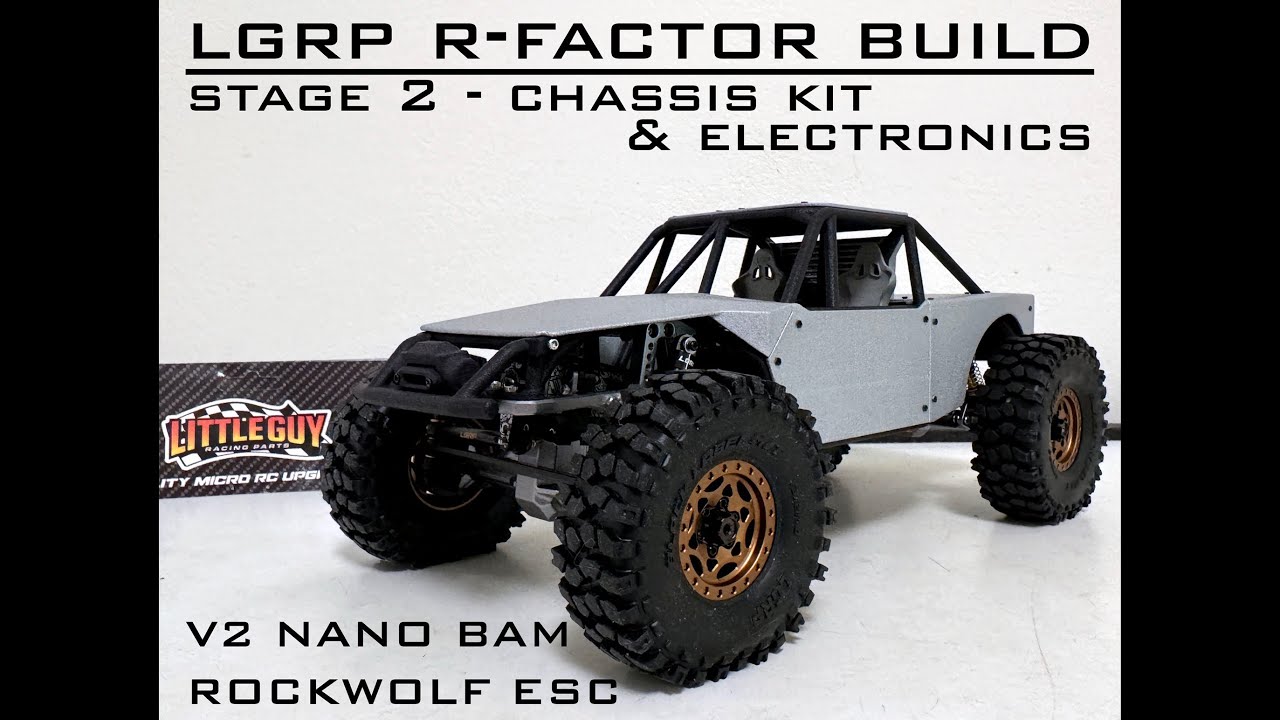 SCX24: LGRP R-FACTOR & COMP FRAME BUILD - STAGE 2: CAGE, PANELS, PAINT, WHEELS, TIRES, ELECTRONICS
