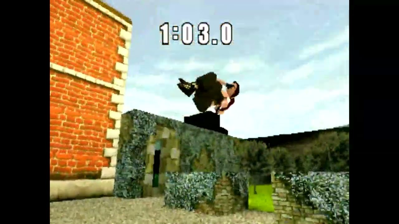 Tomb Raider 2 - World Record Speedrun WR - 1:03.0 - Training Assault Course Glitchless - Playstation