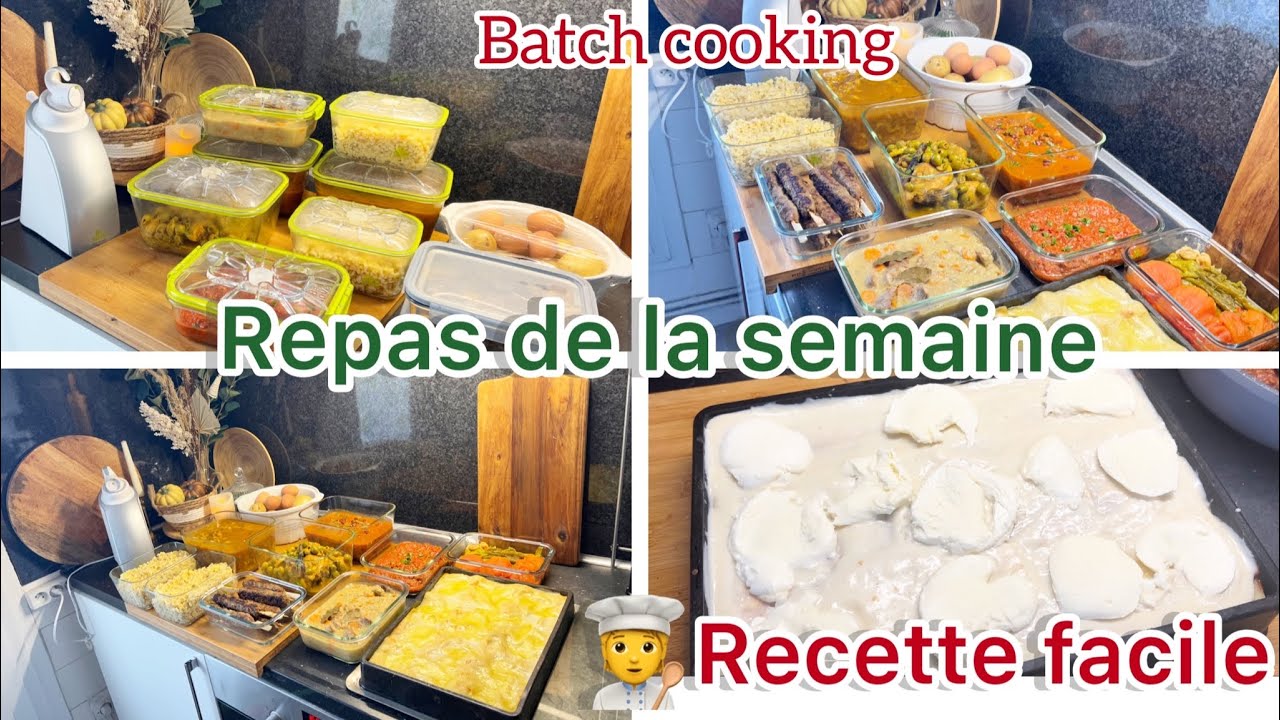 Mes repas de la semaine organisation batch cooking 🧑‍🍳MEAL PREP