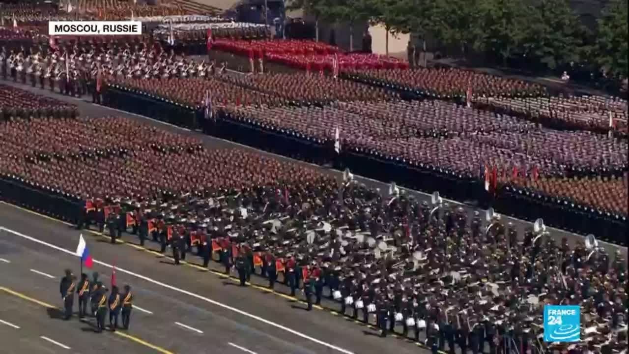 Russie - comm&eacute;morations de 1945 : d&eacute;fil&eacute; militaire en m&eacute;moire de la victoire sur les nazis