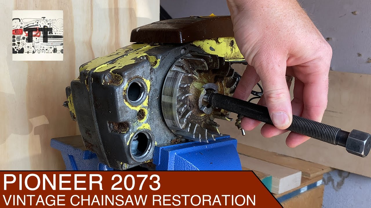 50 Yr Old Vintage Pioneer Chainsaw Rebuild | Tool Restoration