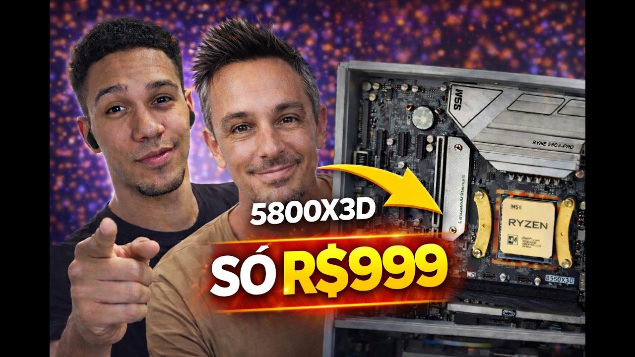 RYZEN 5800X3D + B550 por R$999?! COMO eu CONSEGUI isso?!