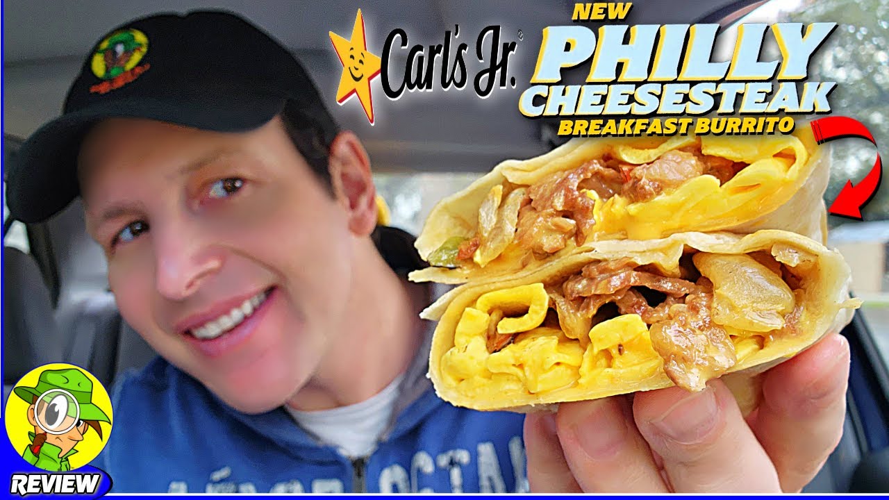 Carl's Jr.® PHILLY CHESTEAK BURRITO BREAKFAST Review ⭐???? ⎮ Посмотрите