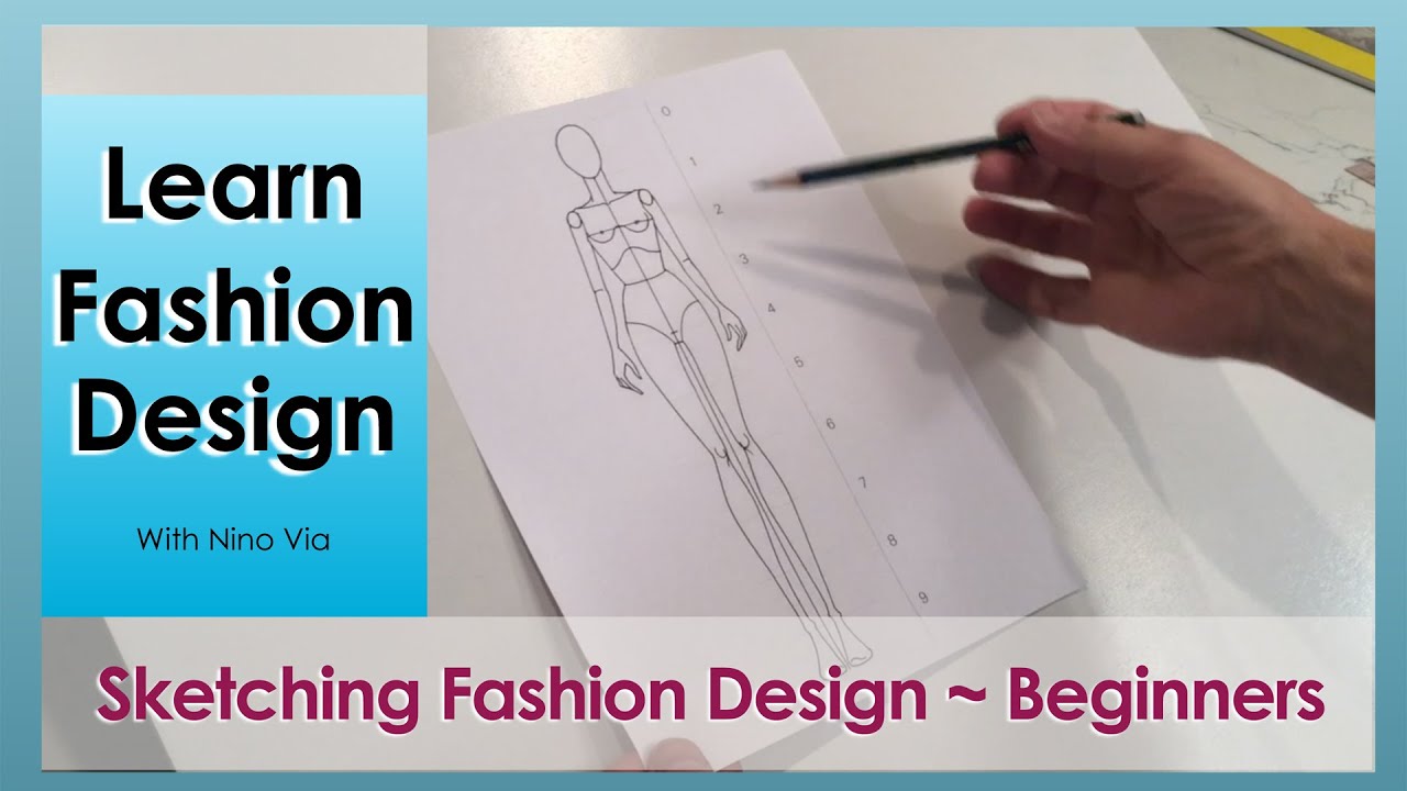 Sketching Fashion Design Beginners ~ Learn The Very First Step How To Sketch The 9-Heads Croqui.