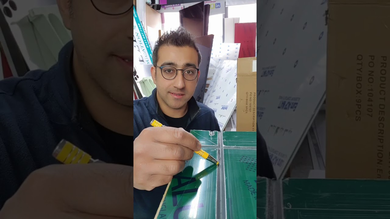 How to make A tray sign from ACM /dibond.