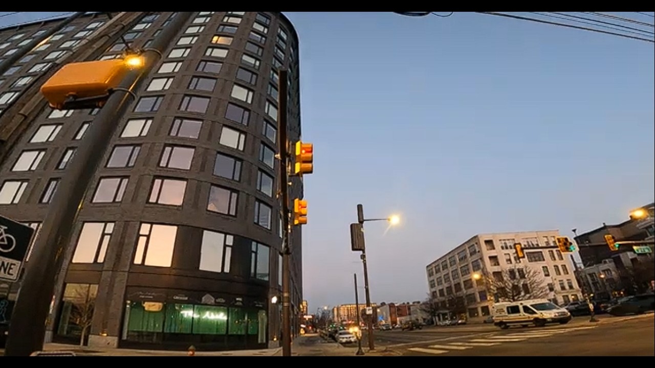 Sunrise Walk 6:34 AM ** West from 2nd and Spring Garden ** Philadelphia PA ASMR [4K]