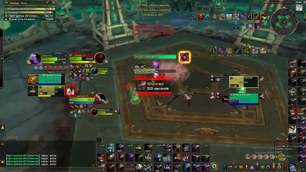 Casual Classic Warrior 1v4 & nutty 2v2 on Midnight Sub Rogue.