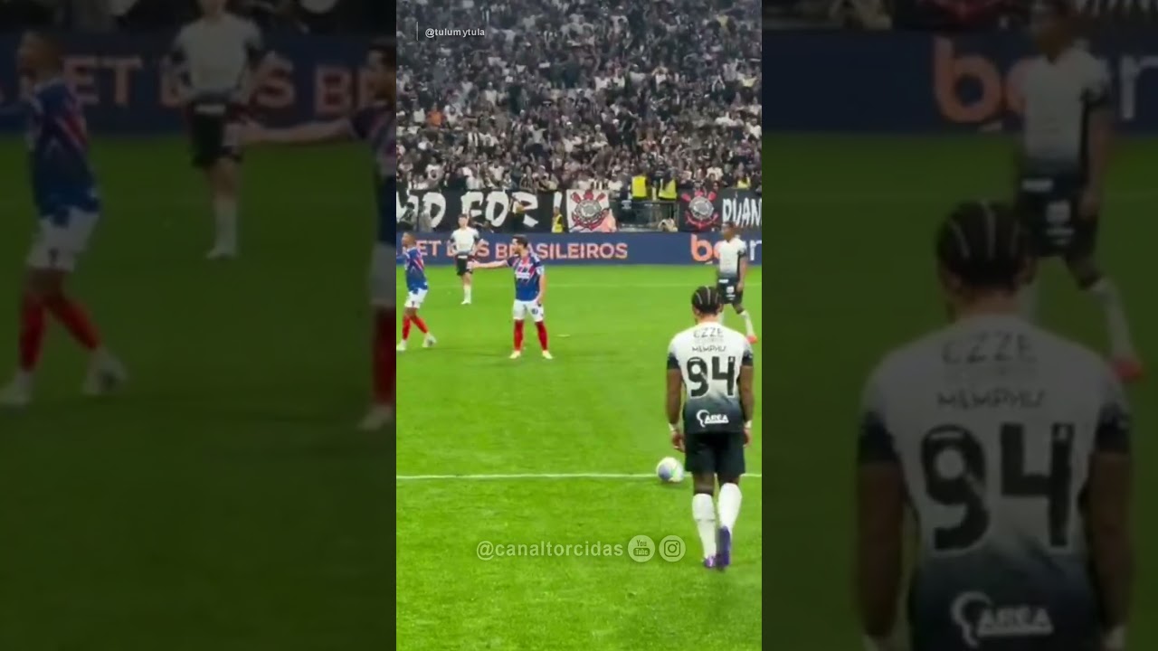 Torcida do Corinthians pulsando, e gol do Depay na sequ&ecirc;ncia, ontem (03), em jogo diante do Bahia.