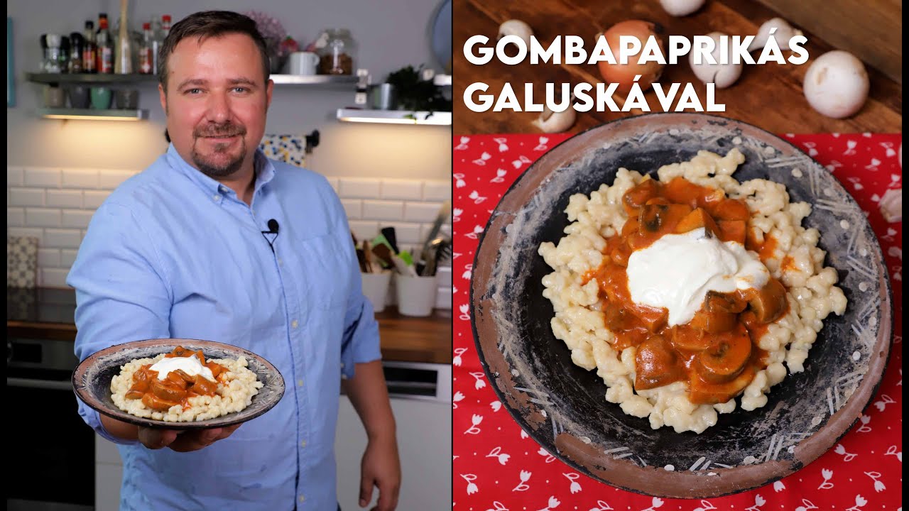 Gombapaprikás galuskával | Mindmegette.hu