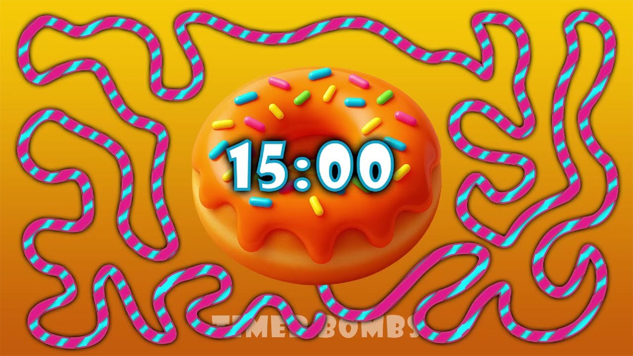 15 Minute Cartoon Donut 🍩 Timer Bomb 💣