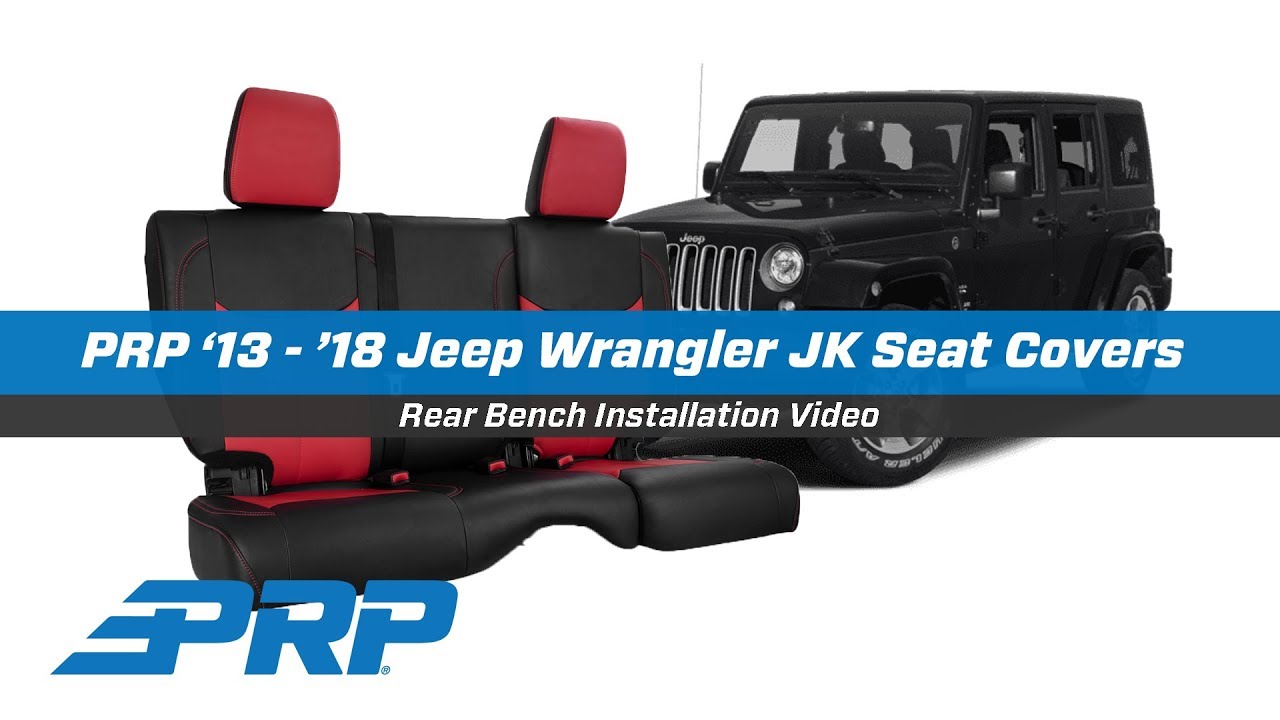 PRP Seat Covers for '13 - '18 Jeep Wrangler JK - Rear Bench Install