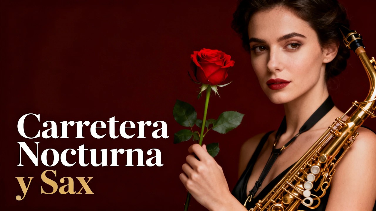 🎷 Carretera Nocturna y Sax EN VIVO 🔴 Boleros Latinos para Pensar en el Amor