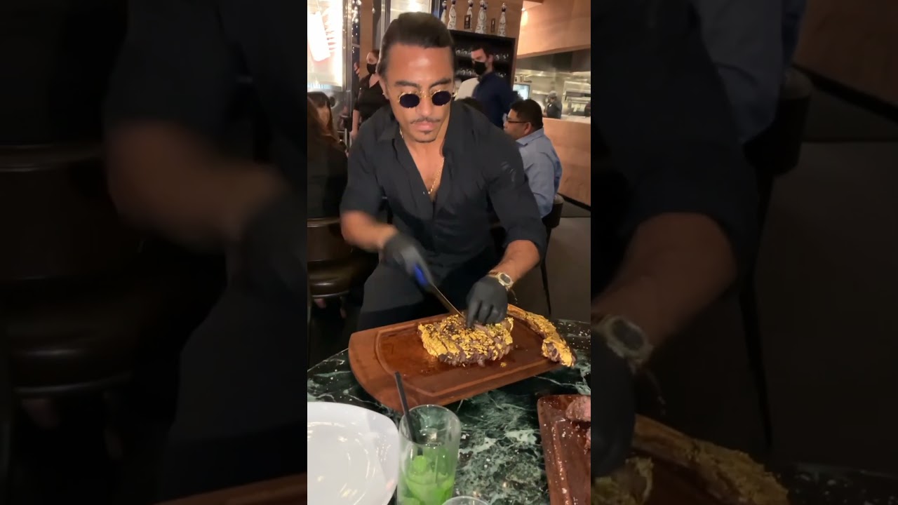 Saltbae Renowned Excellent Quality Steaks & Impeccable Service from aged #nusret #saltbae #lasvegas