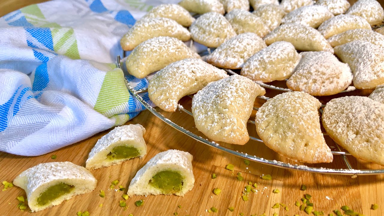 Pistazien-Marzipan-Monde für den Plätzchenteller