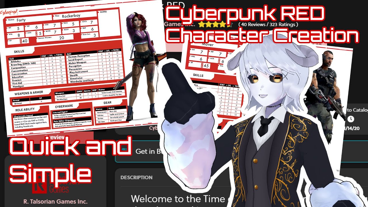 Cyberpunk RED How to Create a Character Quick