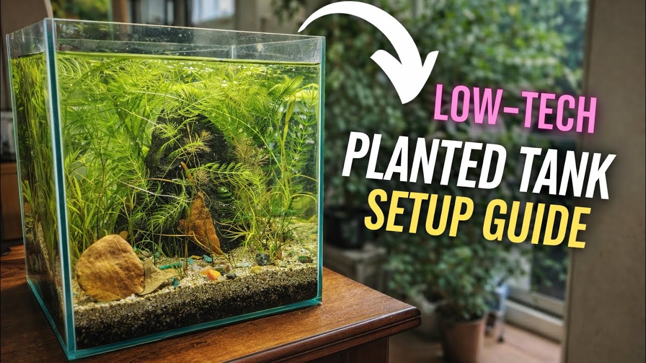 Perfect LOW-TECH Shrimp Tank Setup 🦐 | Beginner Friendly!