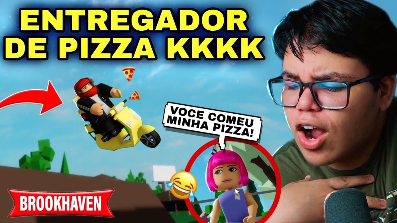 TRABALHEI COMO ENTREGADOR DE PIZZA NO ROBLOX E ME DEI MAL...