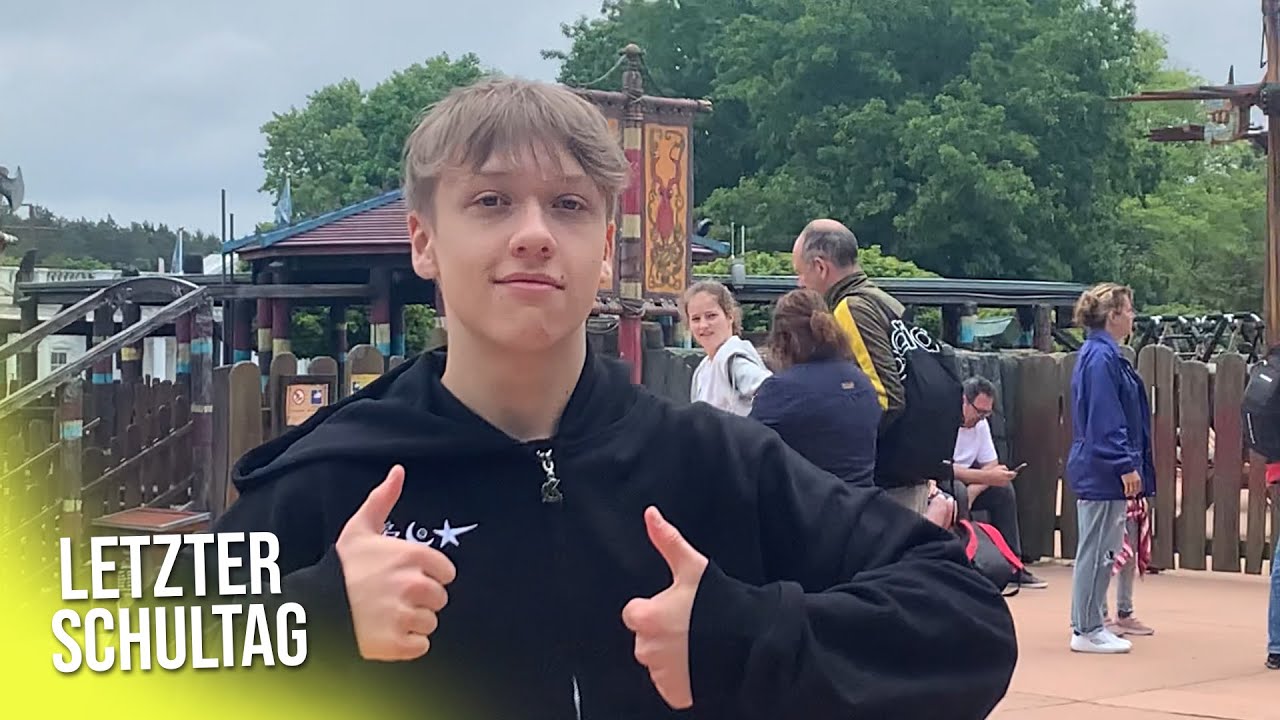 MEIN LETZTER SCHULTAG + HEIDEPARK VLOG 😂