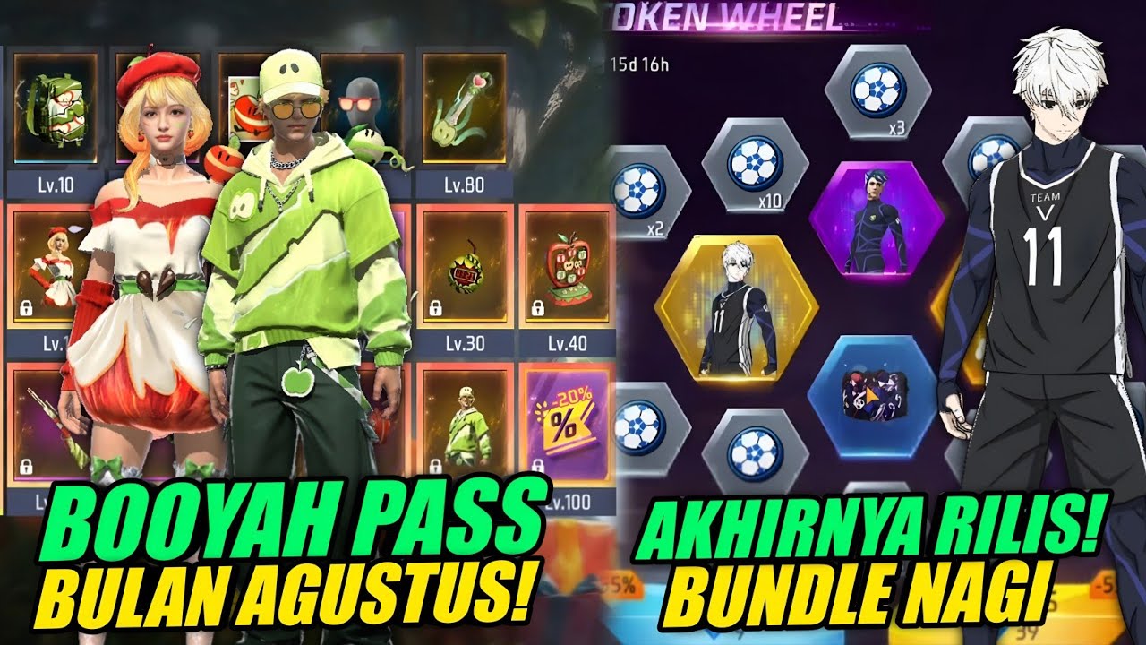 AKHIRNYA RILIS DULUAN!‼️BUNDLE NAGI BLUELOCK + REVIEW BOOYAH PASS AGUSTUS 2026 | Free Fire