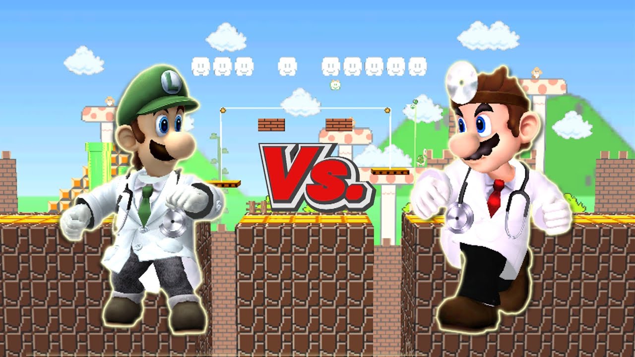 SSBB WiiU Modded Battles: Dr. Mario Vs Dr. Luigi {Redone & Remastered in HD}