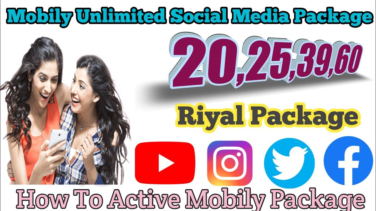 Mobily Social Media Monthly Package/Mobily Sim Unlimited Internet/Mobily Sim Internet  Offer 2023