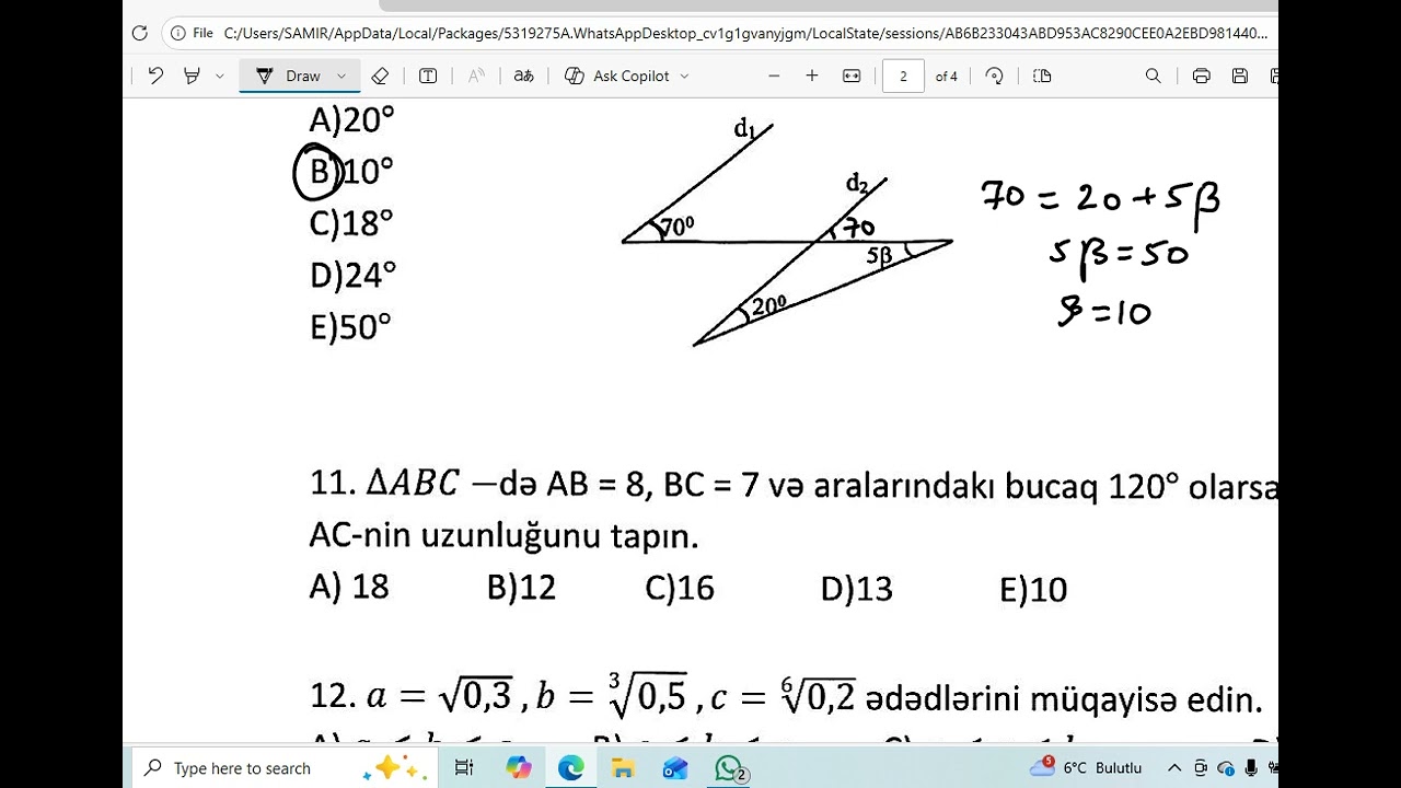 @mathworld_mehriban 11 yanvar ,OTK  hazırlıq 