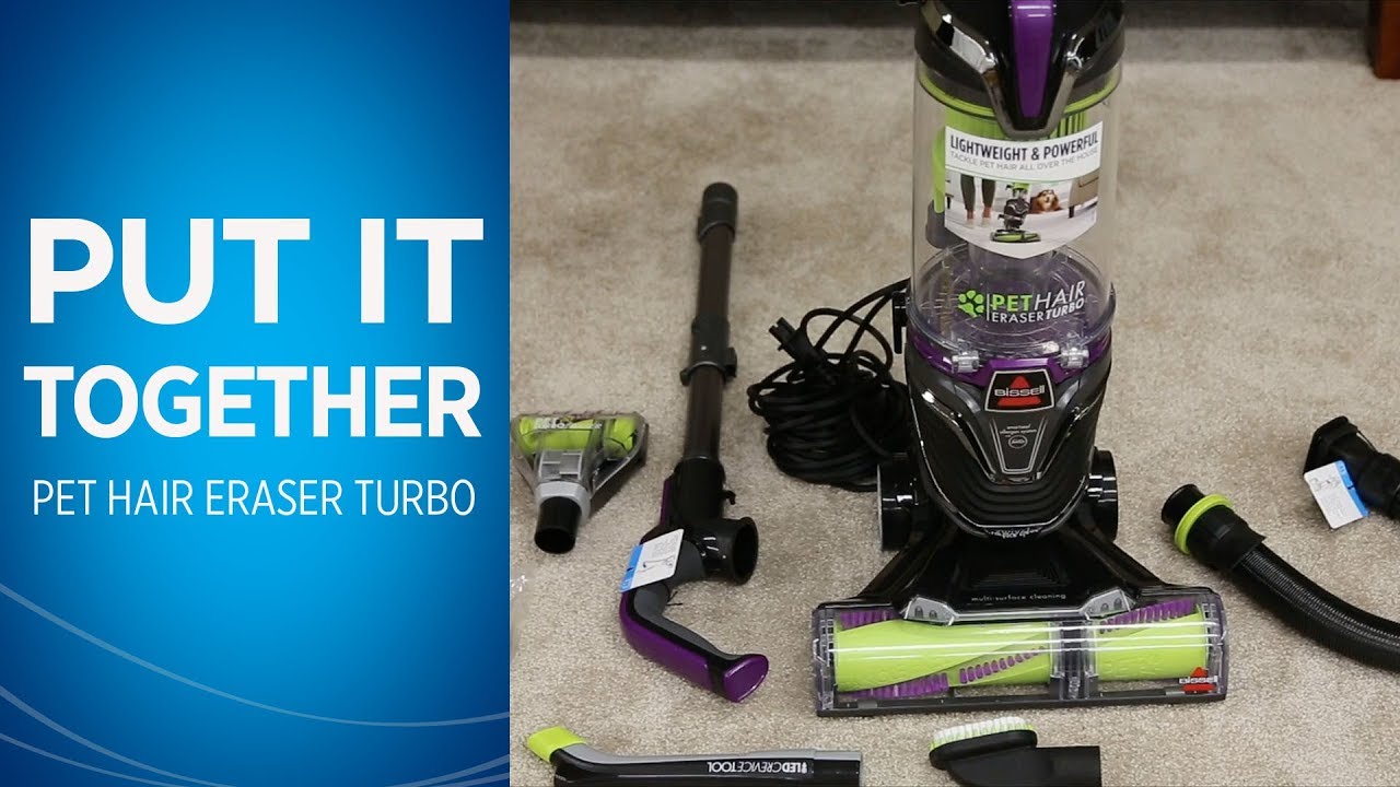 How to Assemble Your BISSELL® Pet Hair Eraser Turbo® Vacuum