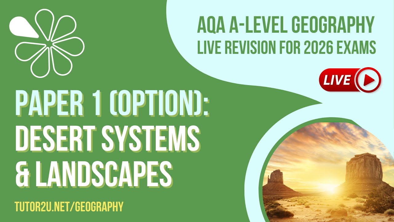 AQA A-Level Geography Live Revision for 2026 | Desert Systems and Landscapes (Paper 1 Option)