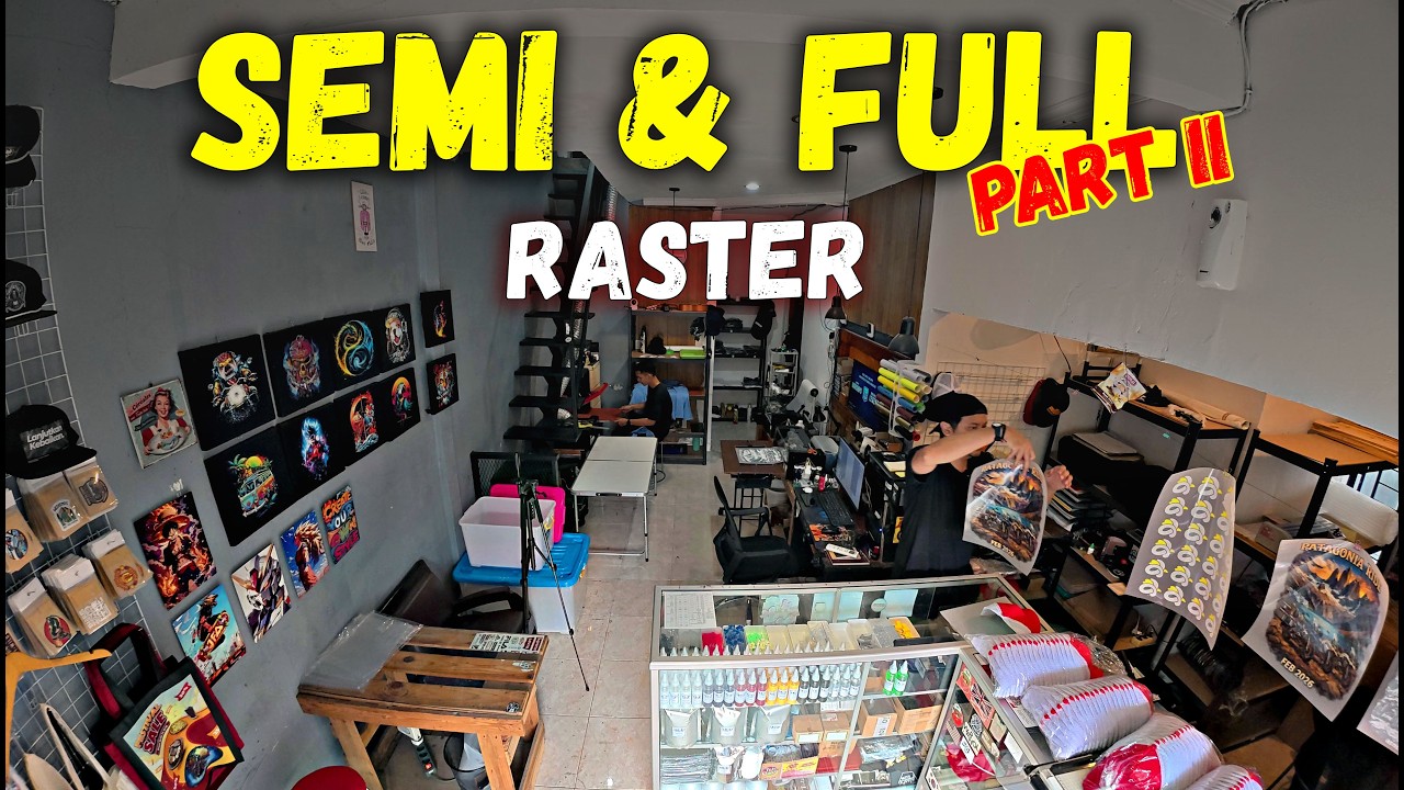 Produksi DTF Raster & Semi Raster | PART 2