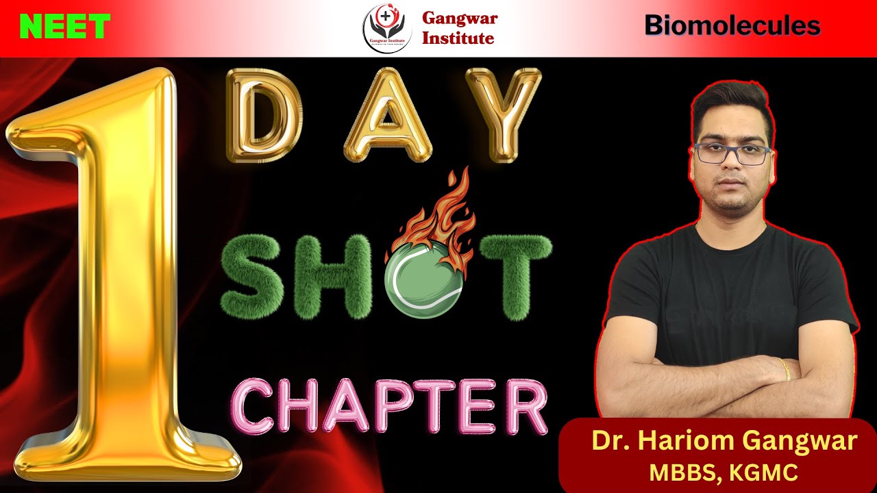 Biomolecules | One Shot | NCERT Biology | NEET UG | #gangwarinstitute