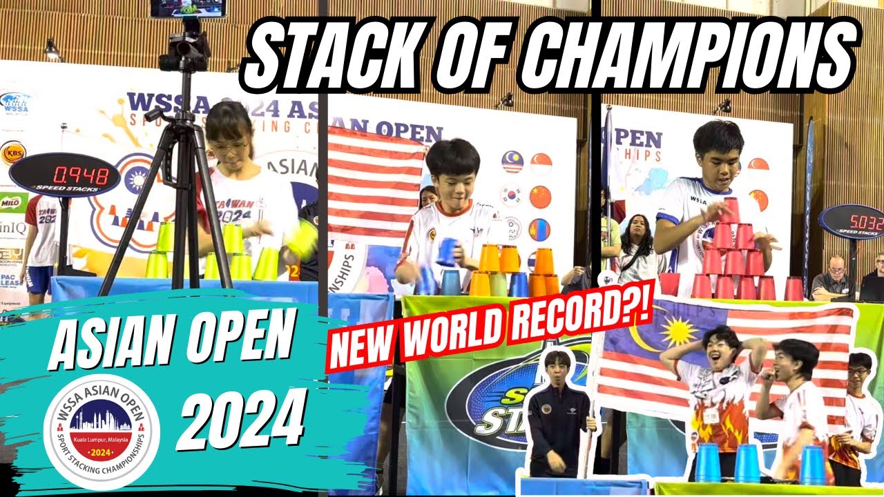 WSSA Asian Open Sport Stacking Championships 2024: SOC Highlights!