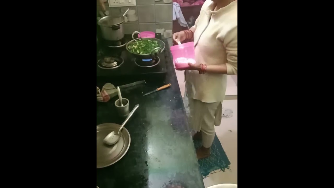 I cook Meethi Aalu Soya ka sag 