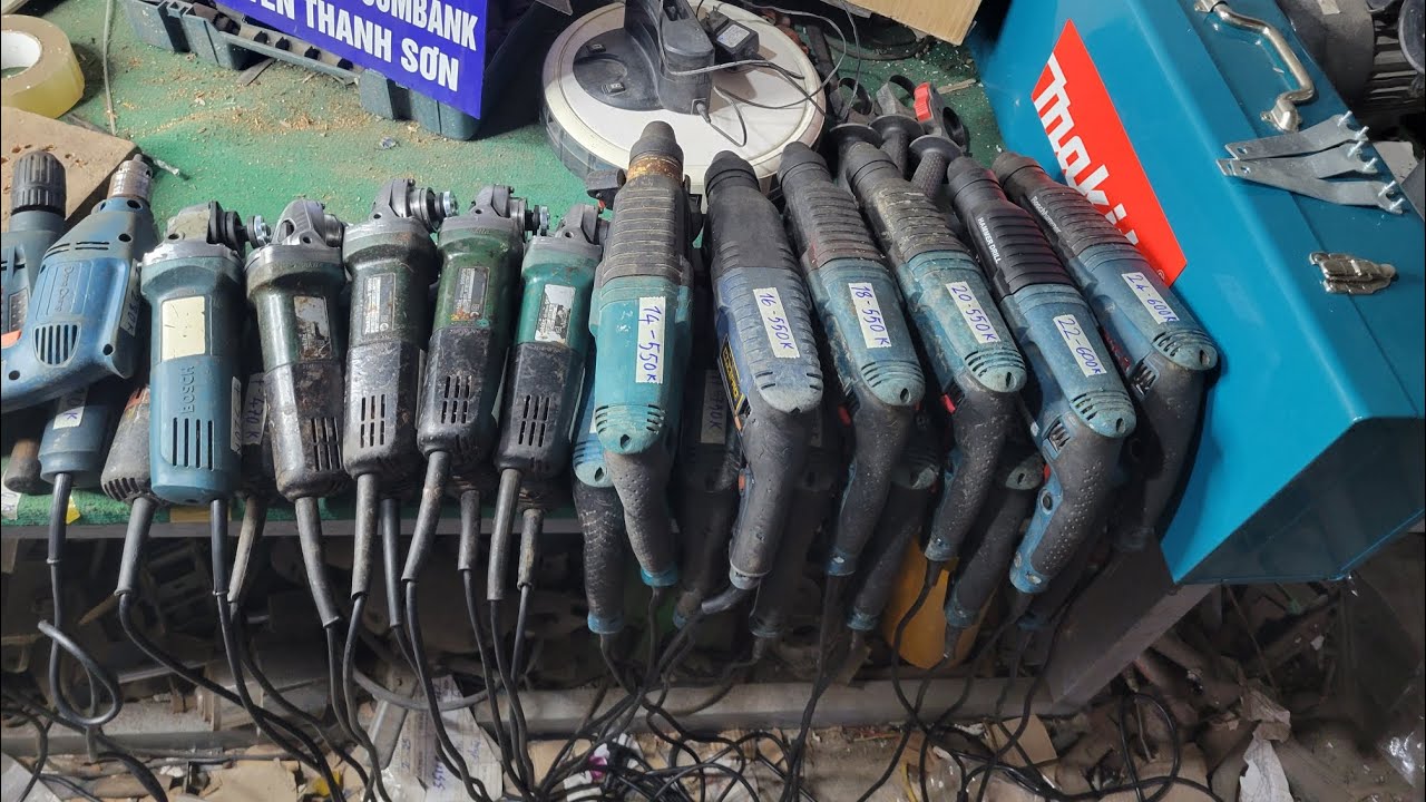 THANH LÝ MÁY MÀI, MÁY KHOAN BÊ TÔNG  ĐIỆN 220V  RIN  LH : 0326106122