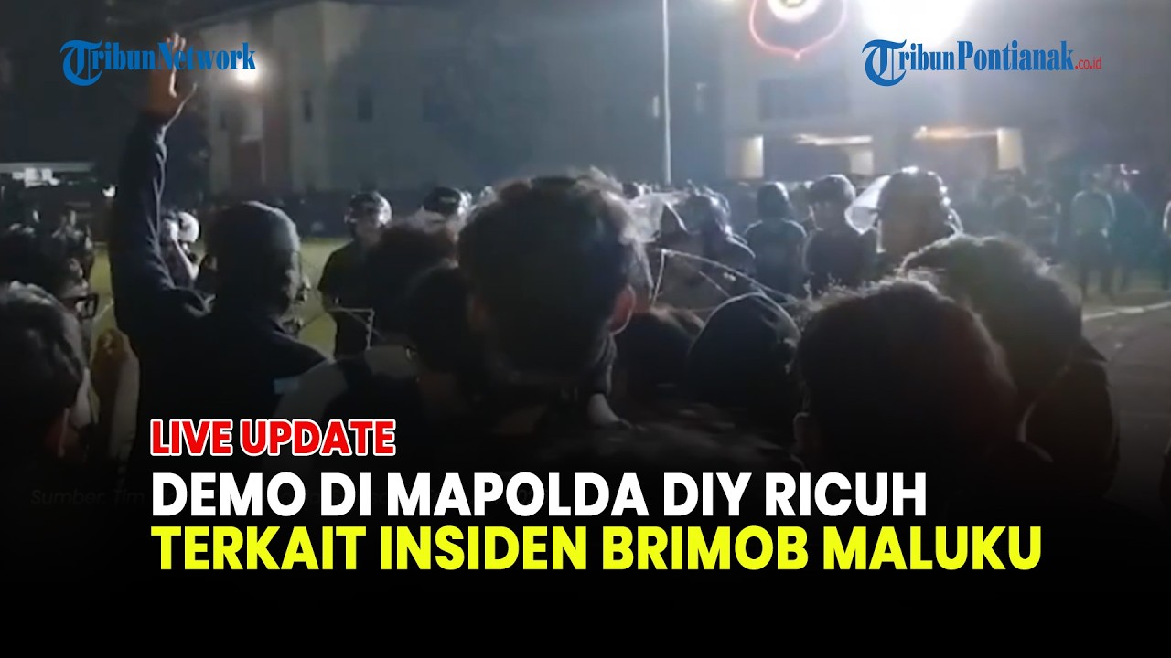 🔴DEMO DI MAPOLDA DIY RICUH, MAHASISWA PROTES KASUS TEWASNYA PELAJAR MALUKU DI TANGAN BRIMOB