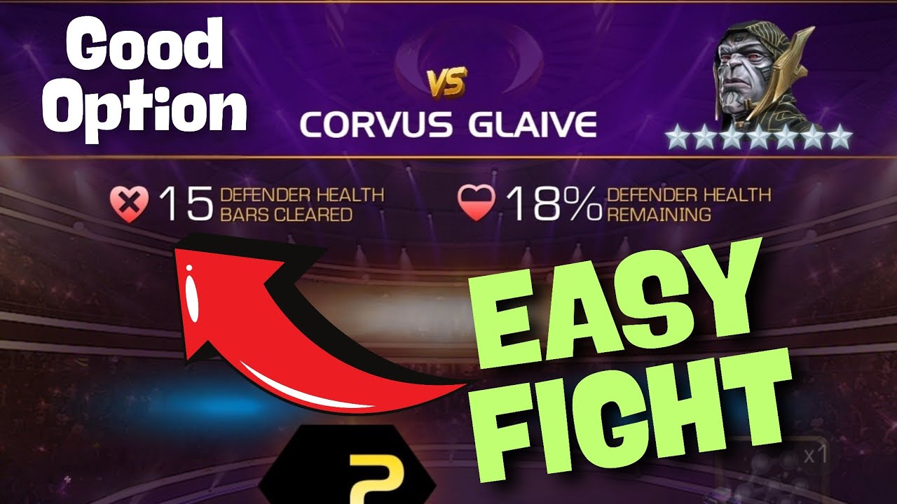 VERY GOOD OPTION - CORVUS GLAIVE COLISEUM | MCOC