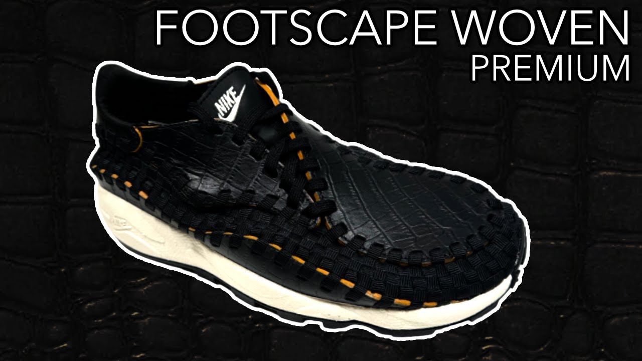 Обзор и описание кроссовок Nike Air Footscape Woven Premium Black Croc 2023 года