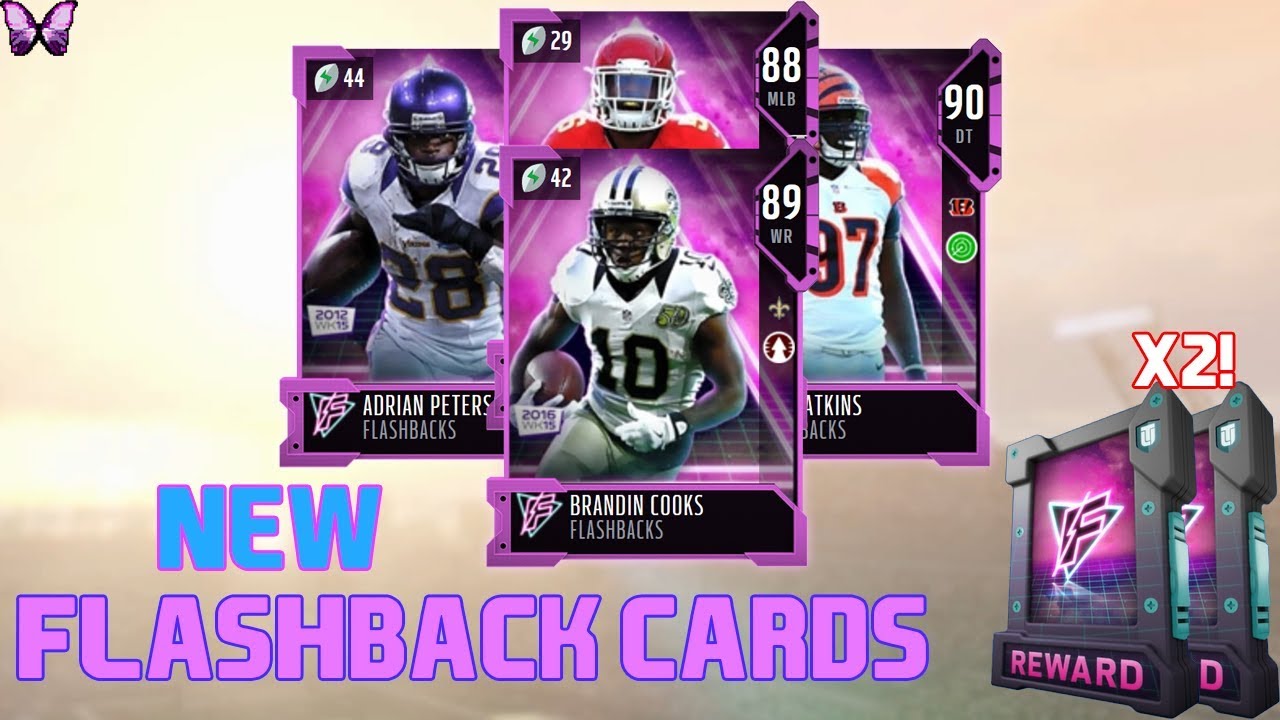 NEW FLASHBACK CARDS | TWO FLASHBACK PACKS | MADDEN 18☆