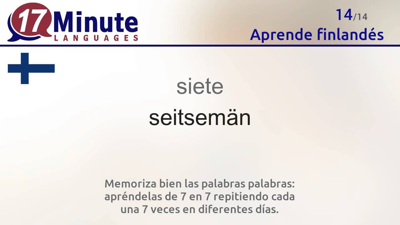 Aprende finlandés de forma gratuita con nuestro nuevo formato en vídeo.