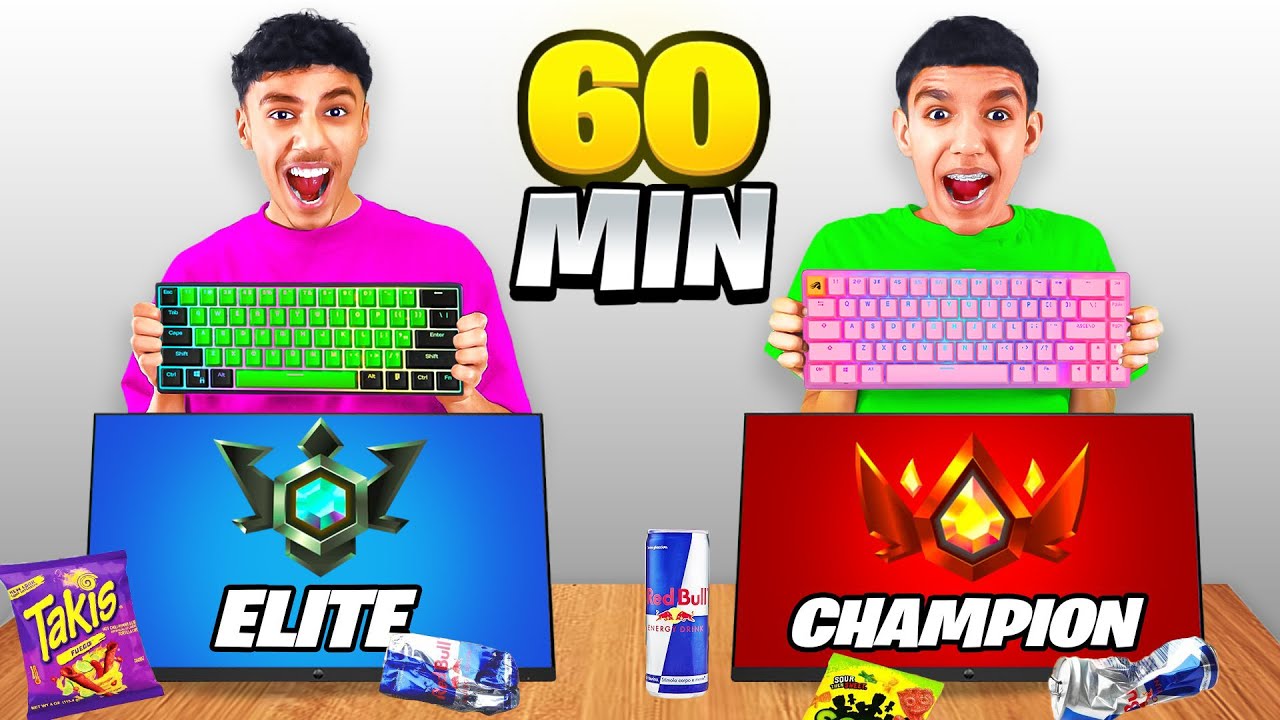 Who Can Get The Highest Rank in 1 Hour of Fortnite!