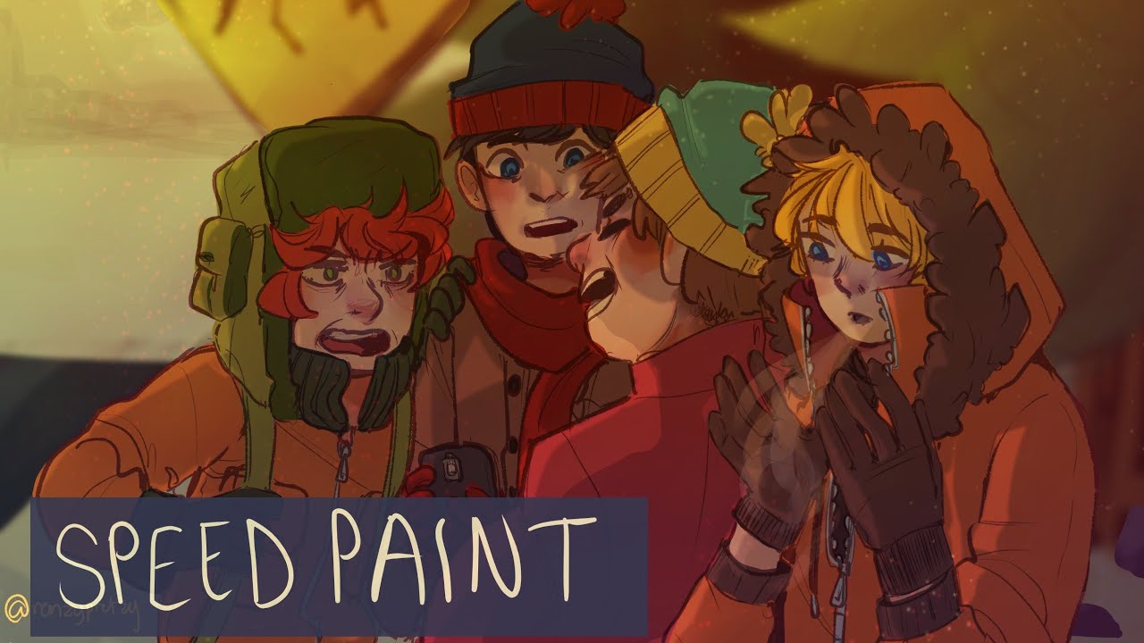 Bus Stop (redraw) | South Park Speedpaint