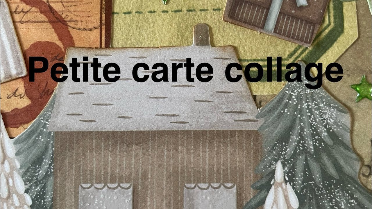 Petite carte Anniversaire 🎂 façon « art collage »