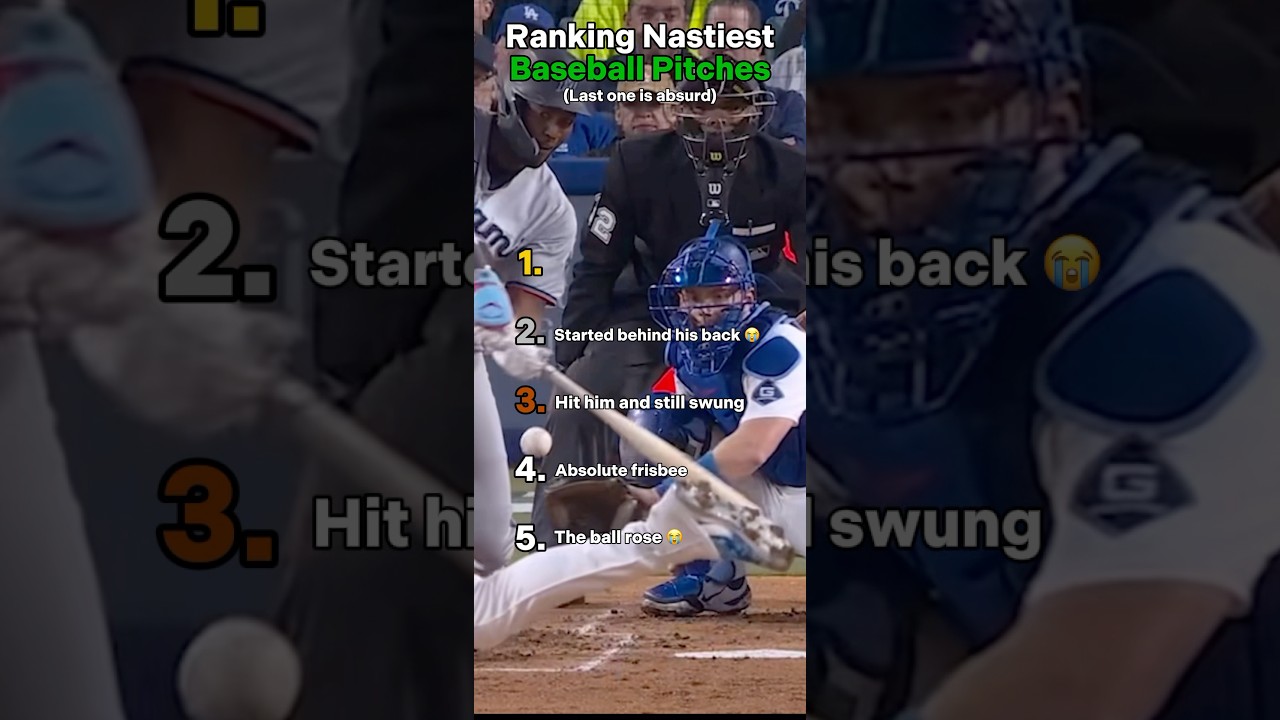 Ranking Nastiest Baseball Pitches #mlb #baseball #pitching #sports #athletes #ranking #nasty