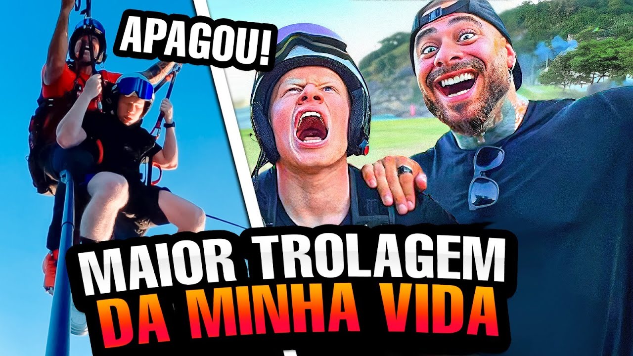 TROLEI O MARROM NO SALTO DE PARAPENTE! - LEO STRONDA