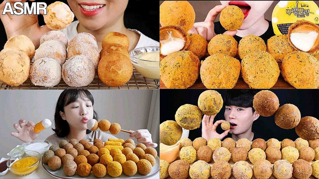 Asmr CRISPY CHEESE BALL | American Food | No Talking | Satisfying Meal Sounds | Food ASMR