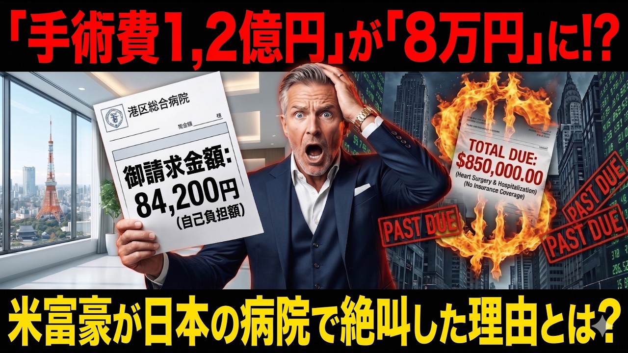 【海外の反応】手術費用が家一軒分！？アメリカ人富豪が日本の病院の領収書を見て腰を抜かした理由とは？