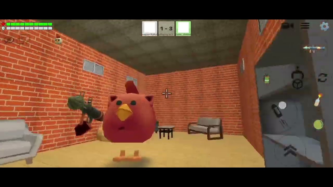 I am playing chicken gun you press one like button and subscribe
