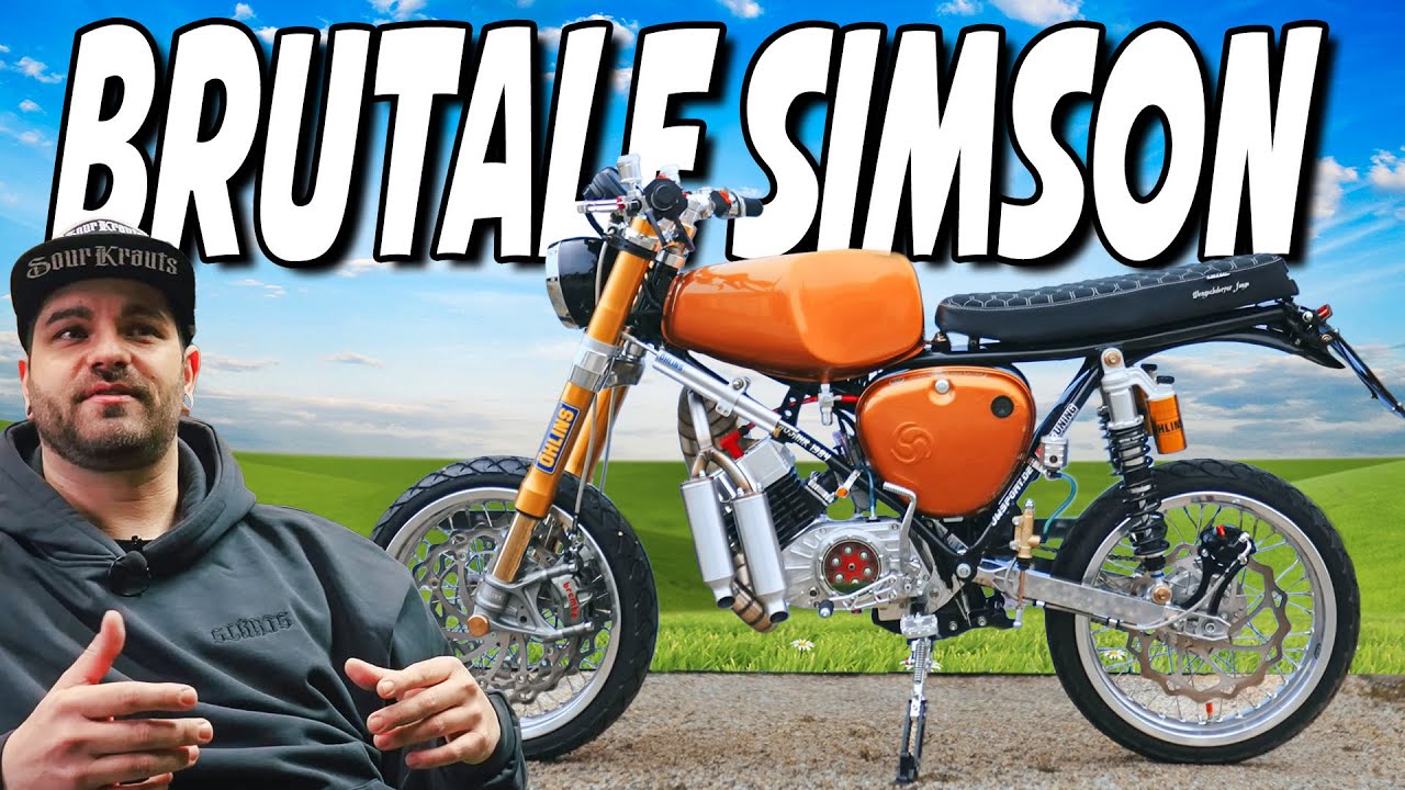 24.12 Sourkrauts | Simson S51 с вилкой Ducati Panigale и бесконечным количеством деталей с ЧПУ.