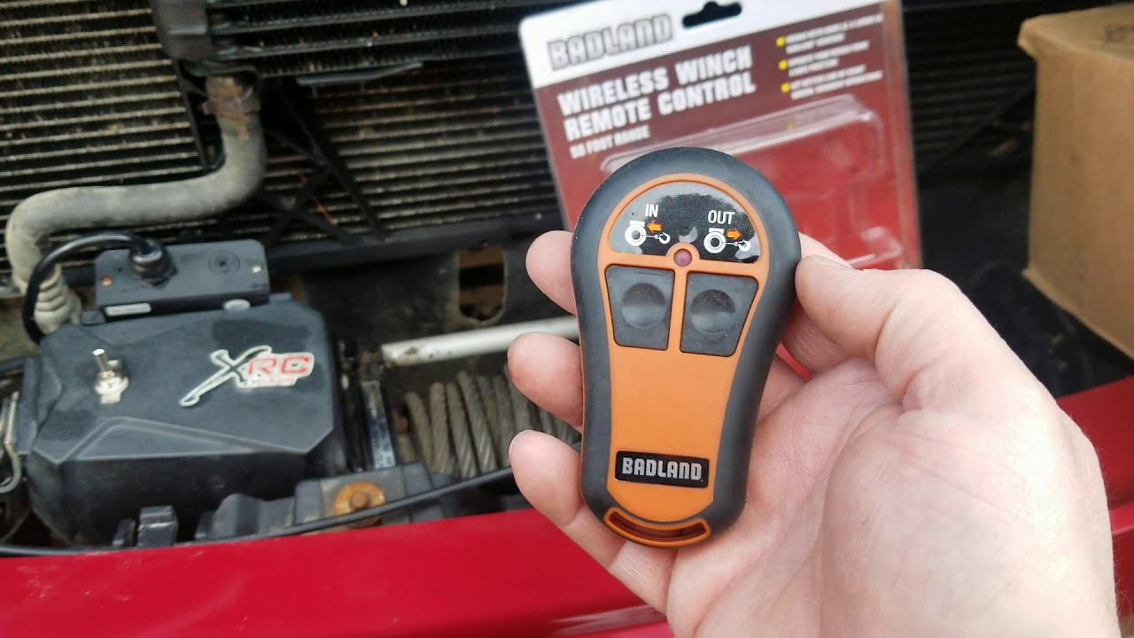 Harbor Freight Badlands winch remote on Smittybilt XRC